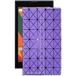 Чохол StatusCASE з екошкіри для планшету Bravis NB76 Фіолетовий ромб