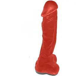 Крафтовое мыло-член с присоской Чистий Кайф Red Size XL, натуральное