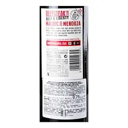 Вино Beefsteak Club Beef&Liberty Malbec, червоне, сухе, 13,5%, 0,75 л (679804) - мініатюра 5