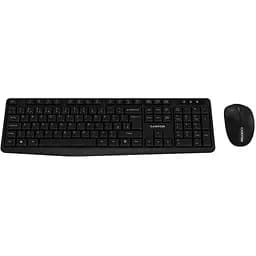 Комплект бездротовий Canyon SET-W01, чорний, USB 2.4GHz, клавіатура (105 кнопок, 1xAAA) + миша (оптична, 3 кнопки, 1200 dpi, 1xAA)