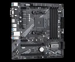 Мат.плата AM4 (B450) AsRock B450M Pro4 R2.0, B450, 4xDDR4, CrossFire, Int.Video(CPU), 4xSATA3, 1xM.2, 1xPCI-E 16x 3.0, 1xPCI-E 16x 2.0, 1xPCI-E 1x 2.0, ALC892, RTL8111H, 8xUSB3.2/4xUSB2.0, VGA/DVI-D/HDMI, MicroATX - мініатюра 3