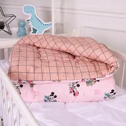 Ковдра MirSon антиалергенна дитяча зима Kids Time 20-0042 Pink Mikey Mouse 110x140 см EcoSilk (2200009663987)