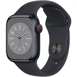 Смарт-годнник Apple Watch Series 8 GPS Midnight Aluminum Case with Midnight Sport Band 41 мм (MNP53)