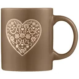Чашка Ardesto Heart кераміка 320 мл сіра (AR3074G)