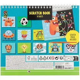 Скретч-книга Grafix Funny Monsters 20х24 см 10 аркушів (220006_02) - мініатюра 2