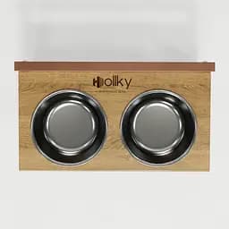 Hollky Flex M — миски на регульованій підставці для середніх собак (2 × 0.85 л) - мініатюра 5