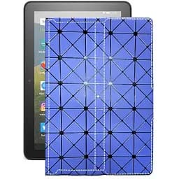 Чохол StatusCASE з екошкіри для планшету Amazon Fire HD 8 2020 Синій ромб