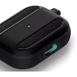 Силіконовий чохол Primo Rubber для навушників AirPods 3 (MME73) Black - мініатюра 3