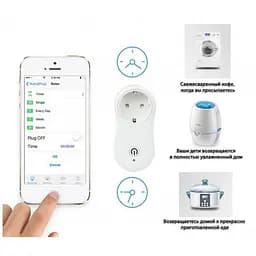 Розумна розетка електрична c Wi-fi керуванням з телефону Socket J2 - мініатюра 9