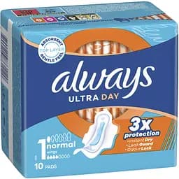 Гигиенические прокладки Always Ultra Day Normal размер 1, 10 шт.