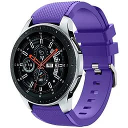 Силиконовый ремешок Watchbands для Samsung Galaxy Watch 46mm Silver Samsung Gear S3 - фиолетовый (WB001PURPLE46)