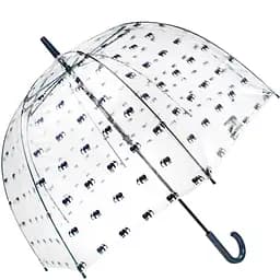 Жіноча парасолька-палиця механічна Fulton 84 см прозора