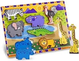 Формовий пазл Melissa&Doug Сафарі, 7 елементів (MD13722) - мініатюра 2