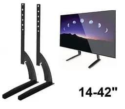 Кронштейн для телевізора на стіл V-Star D701 TV01 14"-42" підставка для телевізора (1008927-Black) - мініатюра 3