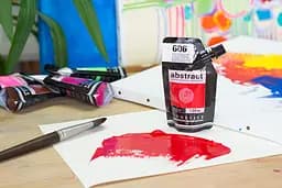 Акрилова фарба Sennelier Abstract, 120 мл, Кадмій червоний глибокий відтінок (Cadmium Red Deep Hue) - мініатюра 3