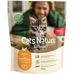 Сухой корм Mera Cats Nature Kitten Chiken (Huhn) с курицей для котят всех пород 400 г