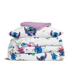 Дитяча постільна білизна Cosas HAPPY STITCH CS7 110х140см (HappyStitchwWhite_El80-46Camellia_140)