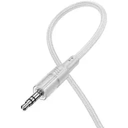 Аудиоадаптер Hoco UPA27 Spirit transparent digital audio conversion cable Type-C 1.2 м серый