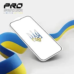 Захисне скло для Apple iPhone 13 Pro Max/14 Plus, Pro 3D LE, повноекранне 3D скло з рамкою, глянцеве, загартоване, протиударне, ультратонке, поліпшене олеофобне і гідрофобне покриття, 9H, повне проклеювання, ArmorStandart (ARM65655) - мініатюра 2
