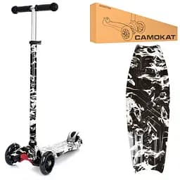 Самокат детский MAXI iTrike JR3-055-2-WP1 с подсветкой