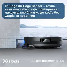 Робот-пилосос з вологим прибиранням ECOVACS Deebot T50 Max Pro Omni Black (DEX54) - мініатюра 10