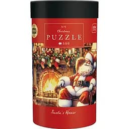 Пазли тришарові Interdruk Christmas Santa's House картонній тубі 500 шт. (376220)