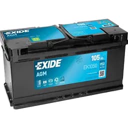 Акумулятор Exide Start-Stop AGM 105Ah Ев (-/+) (950EN) (393х175х190) EK1050