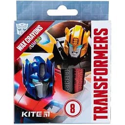 Мел восковой Kite Jumbo Transformers 8 шт. (TF24-076)