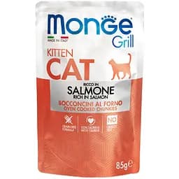 Вологий корм Monge Cat Grill Kitten лосось 85 г
