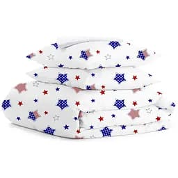 Комплект постільної білизни Cosas Star america white Двоспальний синій (StarAmerica_White_180)