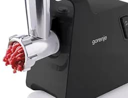 Gorenje М'ясорубка, 2000Вт, 2,6кг/хв, 2 решітки, пластик/метал, чорний - мініатюра 6