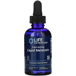 Натуральна добавка Life Extension Fast-Acting Liquid Melatonin, 59 мл - Ваніль-цитрус