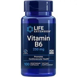 Вітамін В6 (піридоксин HCl) Life Extension Vitamin B6 250 mg, 100 вегакапсул