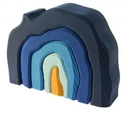 Конструктор деревянный NIC Пещера, синий (NIC523323)