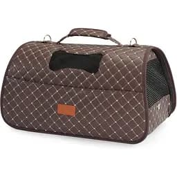 Сумка-переноска для животных Camon коричневая 50х27х27 см