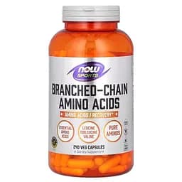 Амінокислота BCAA NOW Branched Chain Amino Acids, 240 капсул
