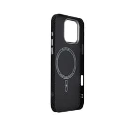 Карбоновый чехол для Apple iPhone 16 Pro Max, LikeCarbon2 MagCase, черный, тонкий защитный чехол-панель из поликарбоната с магнитами N52, MagSafe, противоударный, совместим с беспроводной зарядкой, приподнятые края для защиты камеры, ArmorStandart (ARM88382) - мініатюра 4