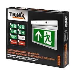 Покажчик світлозвуковий Trinix EVAC-02 80dB 220V/12-24V з акумулятором LiFePo4 3.2V/1500mAh (90-00027) - мініатюра 5