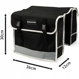 Велосипедна сумка на багажник, велосумка 26L Dunlop чорна - мініатюра 4