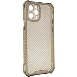 Чохол Epik TPU Ease Carbon color series для Apple iPhone 11 Pro 5.8 Чорний/Прозорий