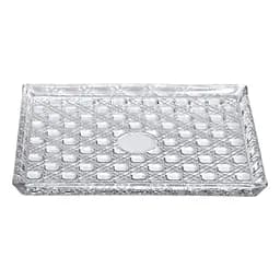Блюдо для закусок Lirmartur скляне 24,5*20,5*2 см, hexagon Yiwu HP-YH-38 - мініатюра 2