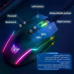 Миша провідна ONIKUMA Gaming CW905 чорна - мініатюра 2