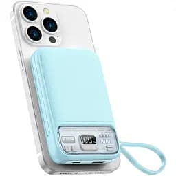 Зовнішній акумулятор WiWU Wi-P016 10000mAh Blue [133059] - мініатюра 7