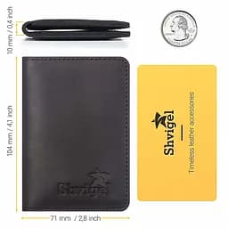 Шкіряна кредитница SHVIGEL 7.5х10.6 см acs0015256 - мініатюра 3