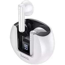 Бездротові навушники - гарнітура TWS у кейсі Hoco EW32 Gentle білі