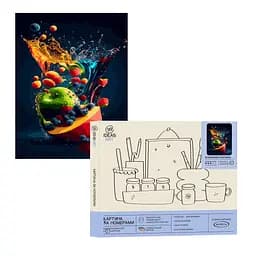 Набір для розпису по номерах "Вітамінний коктейль" 40*50 см, IDEA2-GX46496