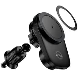 Автотримач з БЗП Hoco HW36 Electric 15W with cooler (air outlet) Black - мініатюра 4