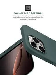 Силиконовый чехол с MagSafe для Apple iPhone 16 Pro, ICON2 MagCase, зеленый, противоударный, панель с мягкой подкладкой, защита всего корпуса, поддержка беспроводной зарядки, совместим с защитными стеклами и пленками, ArmorStandart (ARM81318) - мініатюра 5