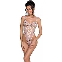 Эротическое боди с рисунком Passion LOVELIA Body white L/XL