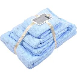 Комплект рушників Supretto Кораловий оксамит 6 шт. блакитний (84710002)